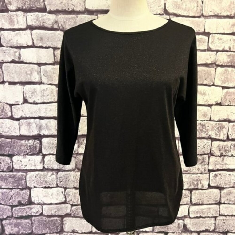 Chico's 3/4 Sleeve Shimmer Blouse Size Small